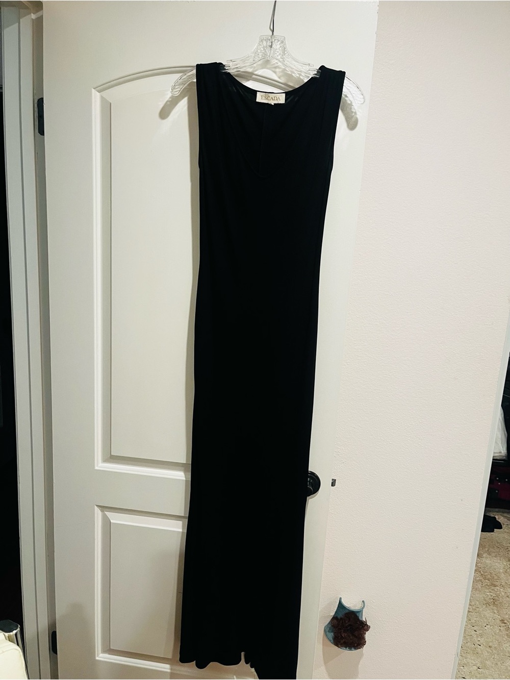 Escada Black Sleeveless Maxi Gown